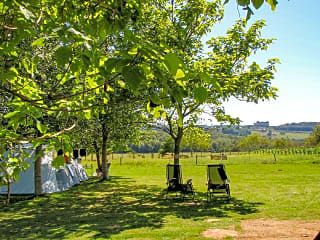 Camping Belle Vue, Hautefort, Dordogne