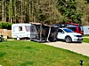 The High Hermitage Holiday Park: large hardstanding pitch, even used my tentbox awning to sit out in the sun and have drink of wine (photo added on 04/01/2024)