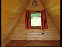 Inside our basic budget timber tent cabins Inside our basic budget timber tent cabins