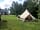 Tom's Field: Bell tent being pitched