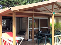 The covered terrace The covered terrace