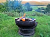Moss Side Farm Campsite: Evening fire with a view (photo added on 07/30/2024)