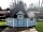 Hoddom Castle Caravan Park: Cute camping hut with private deck