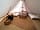 The T Barn: Bell tent inside