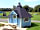Hoddom Castle Caravan Park: Cooking hut with picnic bench outside