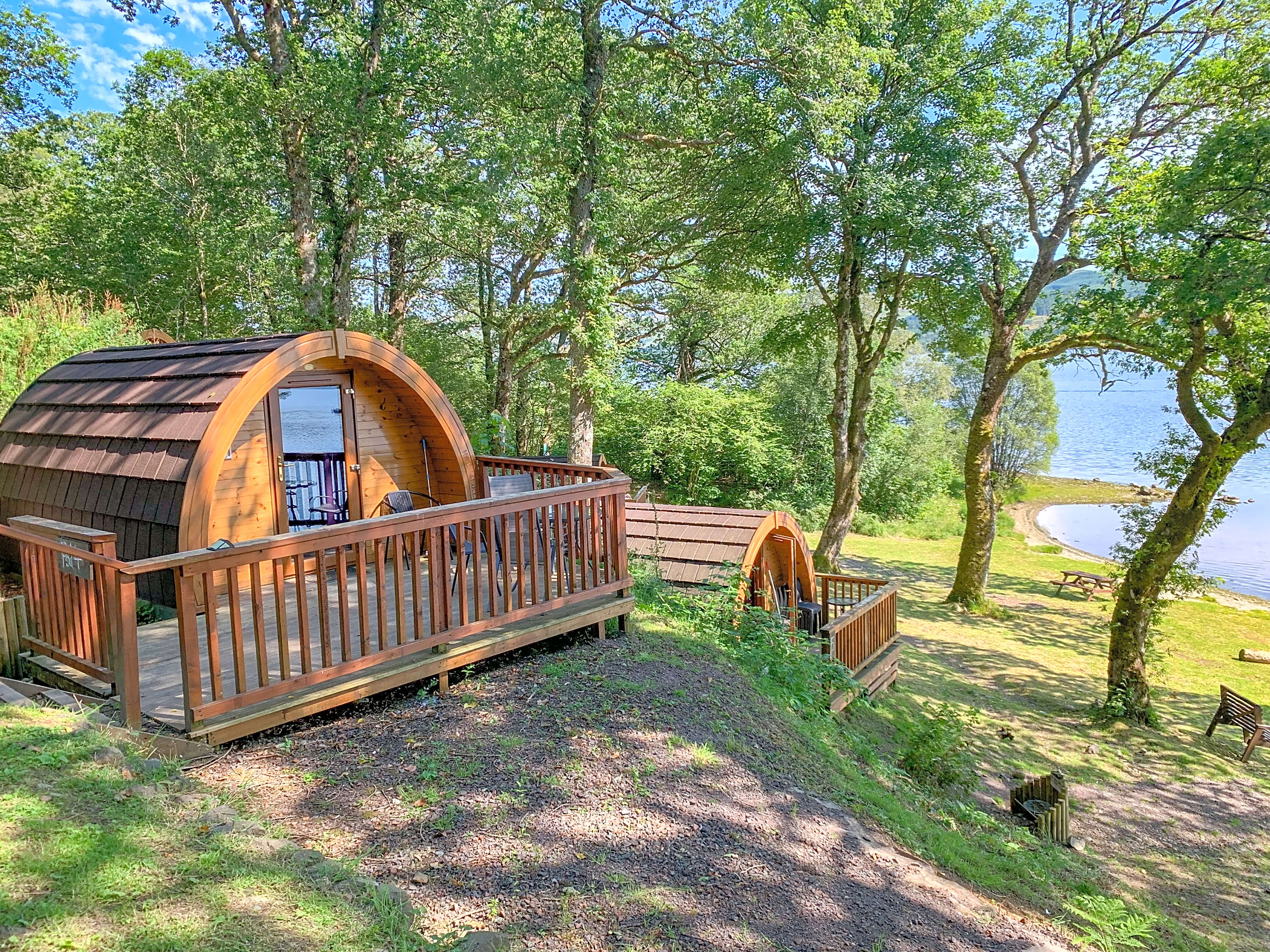 Log cabin breaks dog hot sale friendly