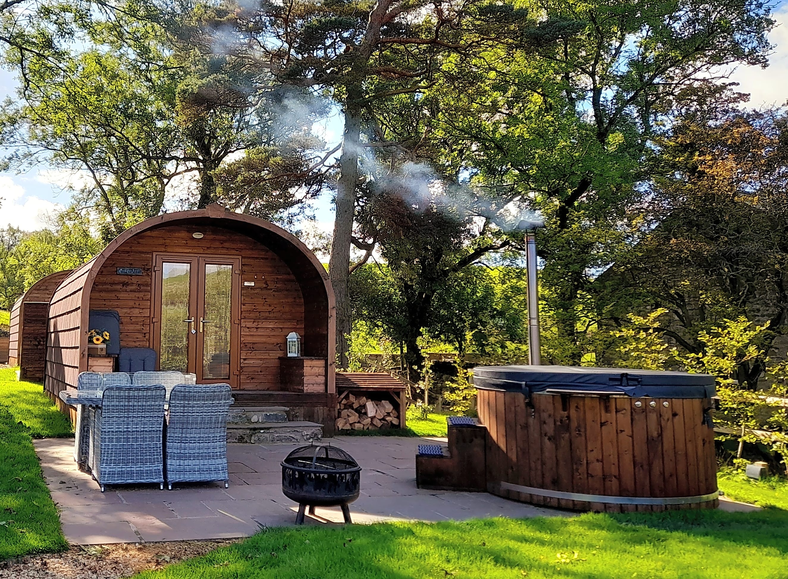 Glamping with hot tub lake district shop