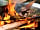 The Secret Garden Touring Park: Open fire cooking