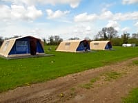 2 bedroom steel frame heavy duty tents on their raised bases 2 bedroom steel frame heavy duty tents on their raised bases