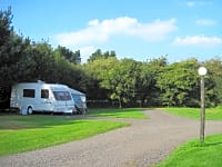 Hardstanding with grass Hardstanding with grass