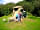 The Rising Sun Touring Caravan Park and Campsite: Our pitch surrounded by trees