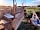 Bain View Glamping: Vineyard shepherds hut private bush bath, hammock and enclosed outdoor area for dogs