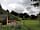 Hunts Court Huts: Decking and seating outside Robin