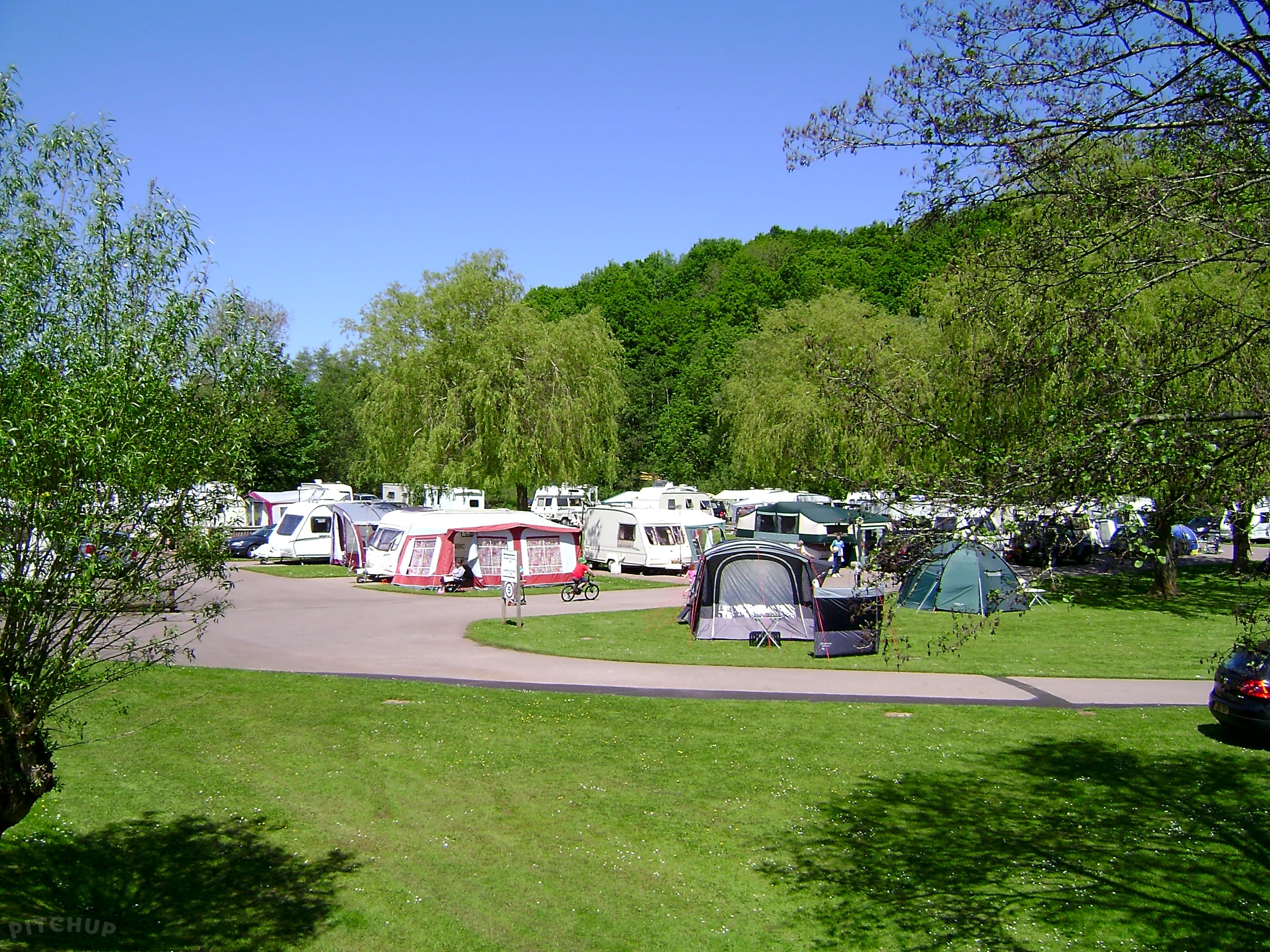 View Bridge Caravan Park and Camping Site in Monmouthshire, Wales. 