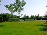 Parcel·la de gespa amb electricitat per a caravanes (comoditat, gran)