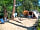Camping des Pins: Pitches surrounded by trees