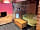 BCC Loch Ness Log Cabins: Sitting area in lounge. TV with Freesat, and built in DVD player. Radiators on each wall.