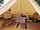 Tor View Glamping: Bell tent interior