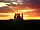 Whitby Showground: Great sunset over the Abbey