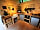 Redwood Valley - Woodland Cabin and Yurts: Hand-built wooden kitchen, made from local wood