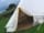 Parc Y Deri Farm: Bell tent at dusk