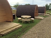 Camping pod area Camping pod area