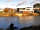 Hereford Rowing Club: View across River Wye to Rowing Club with pitches to left
