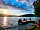 Camping Le Lanfonnet: Sunset at Talloires, 50m from caravan