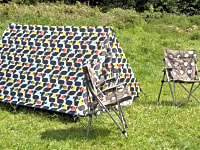Wild camping in scenic countryside Wild camping in scenic countryside
