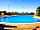 Camping La Rosaleda: Blue skies over our swimming pool