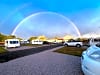 Oakwood Farm Touring Park: Beautiful rainbow after an afternoon shower. (photo added on 08/30/2025)