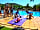 Camping Mas Patoxas: Playing in the pool