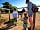 Le Moustoir: Feeding the animals at the farm