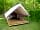 Camping de la Forêt: Tent on a wooden platform