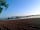 Camping in Frankland: View from the hill, half a mile away on the public footpath