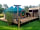 Fron Rafel: Outside decking and yurt