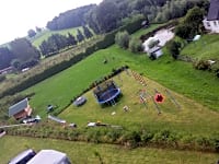 Aerial view of the playground and accommodation area Aerial view of the playground and accommodation area