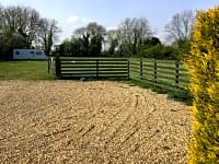 Gravel pitch with electric Gravel pitch with electric