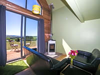 Lounge area with biomass pellet boiler Lounge area with biomass pellet boiler