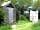 Bakesdown Farm: Gas-powered shower (left) and compost toilet (right)