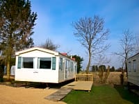 Outside the holiday homes Outside the holiday homes