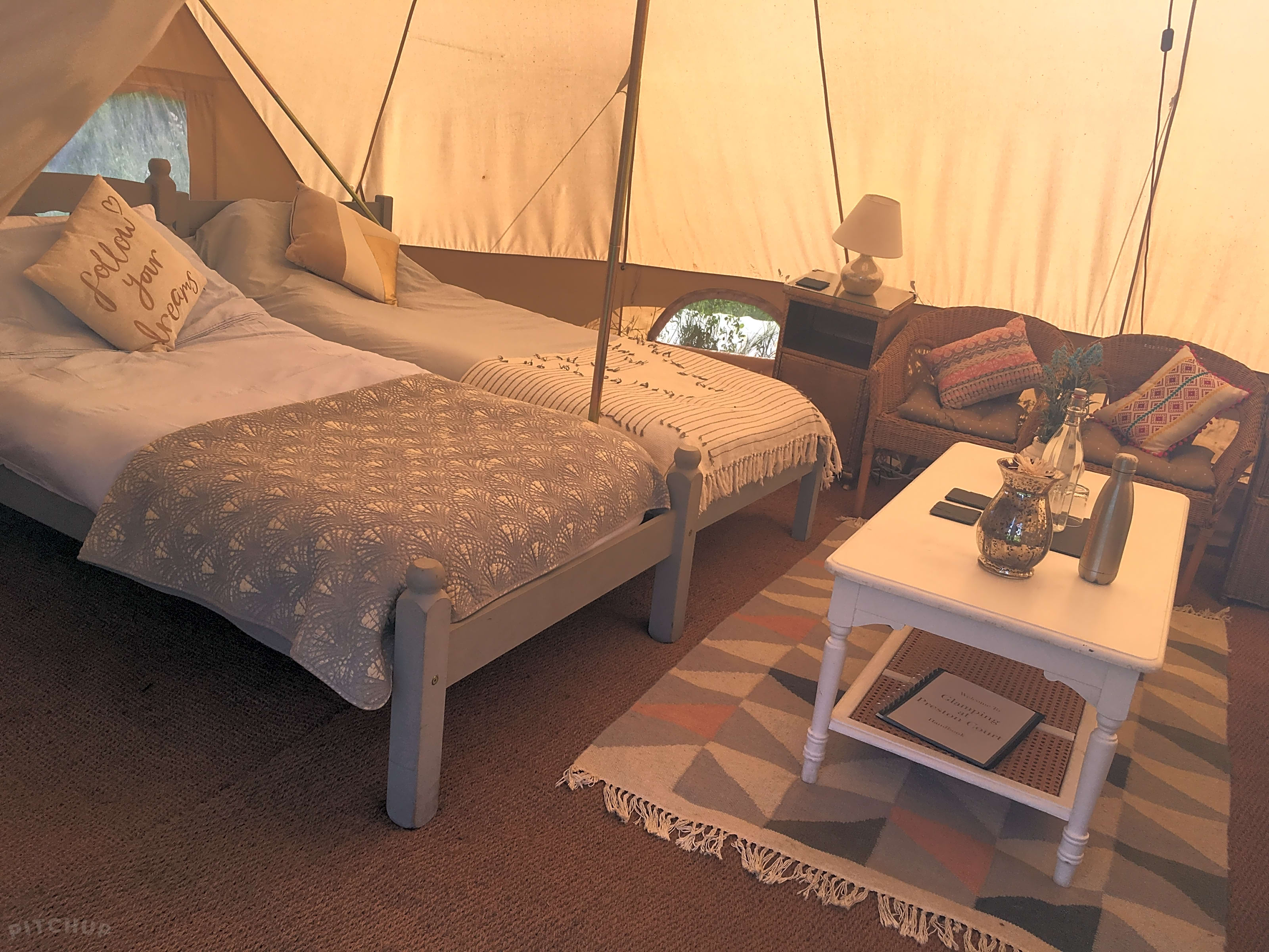 Preston top court glamping