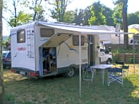 Camping pitches with room for an awning Camping pitches with room for an awning