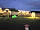 Somerset Reindeer Ranch: Fairy Wagon at night.