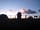 Sandymouth Holiday Park: Silhouette of my family on the hill