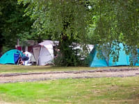 Tomt med elektricitet som tillval på gräs
