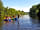 Wye Tipi Camping: Raft building activity on the River Wye
