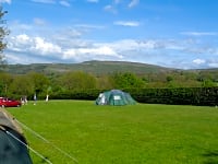 Tent pitched up Tent pitched up