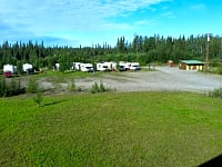 Campground among the trees Campground among the trees