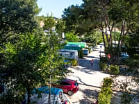 Shaded pitches with space for parking Shaded pitches with space for parking